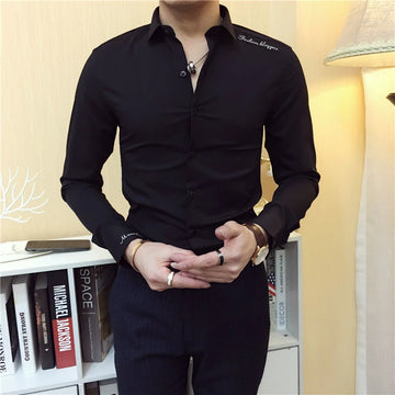 Shirts and Blouses for Men Business Man Tops Long Sleeve Aesthetic Original with Collar Sleeves Luxury Asia Silk Cotton Clothing